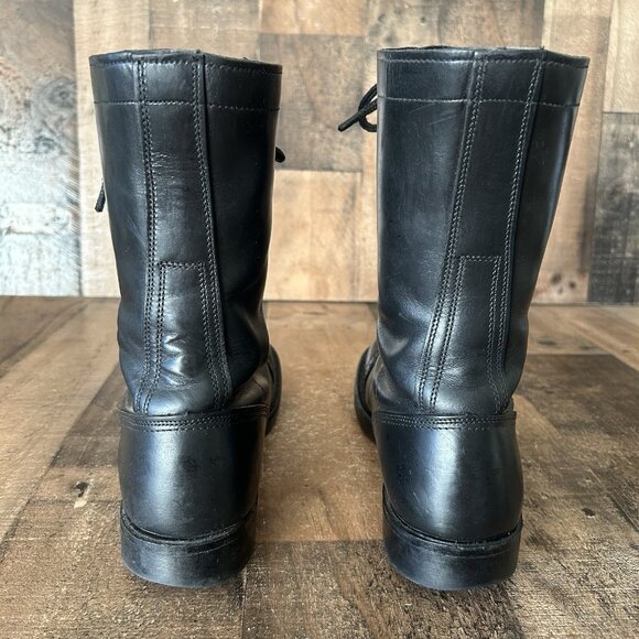 Corcoran 1500 Vintage Black Lace Up Jump Boots Mens 7 D - Picture 9 of 12